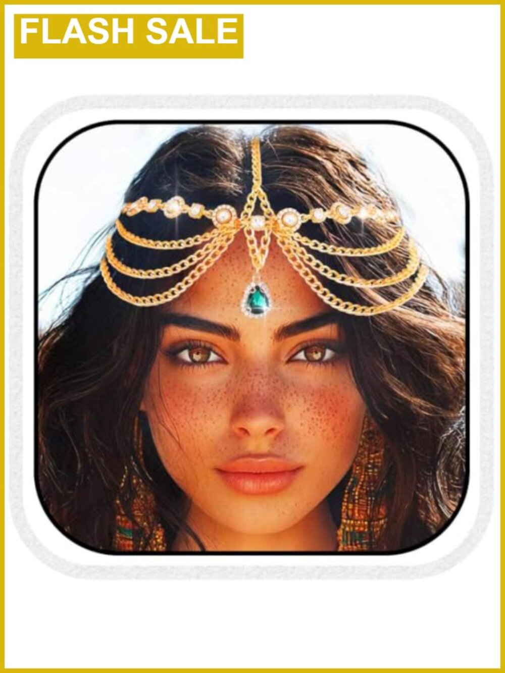 Alloy Boho Head Chain Headpiece Festival Costume Hair Accessory Women